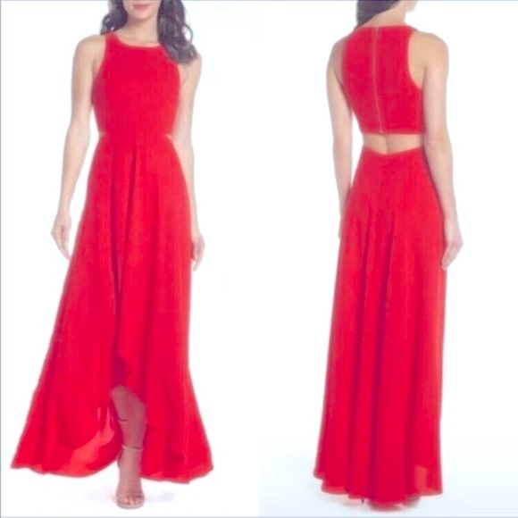 Ali & Jay Elegant High-Low Red Dress (Size Small) - Picture 1 of 11